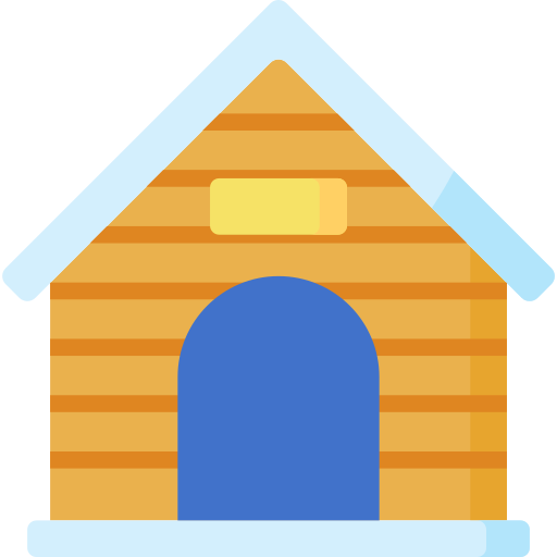 casa de perro icono gratis