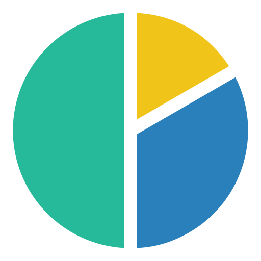 gráfico circular icono gratis