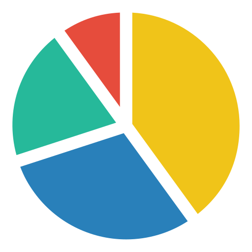 gráfico circular icono gratis