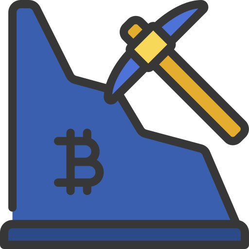 minería bitcoin icono gratis