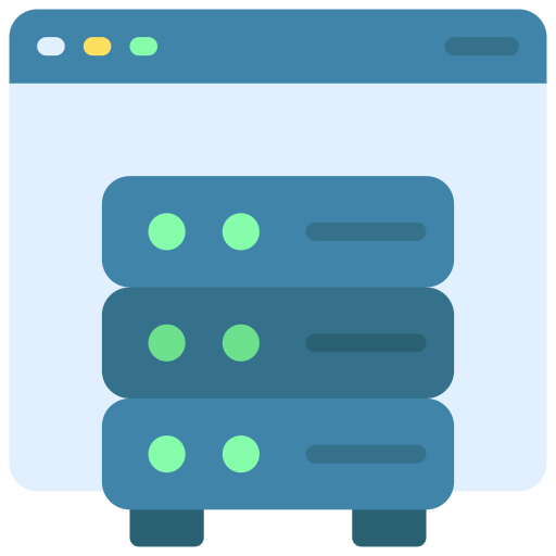 servidor en línea icono gratis