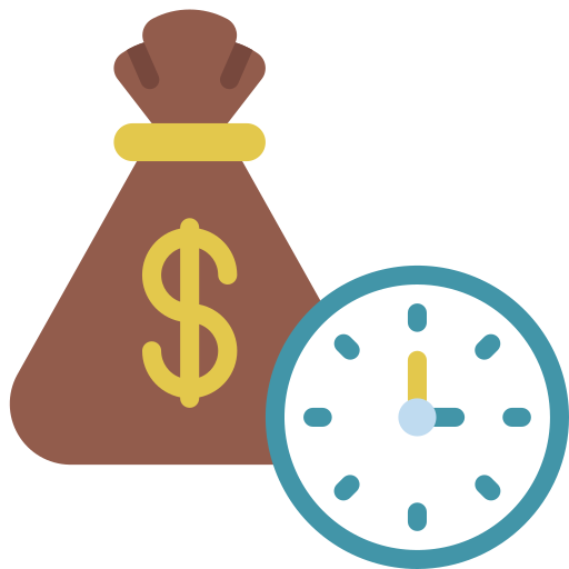 le temps, c'est de l'argent Icône gratuit le temps, c'est de l'argent Icône gratuit