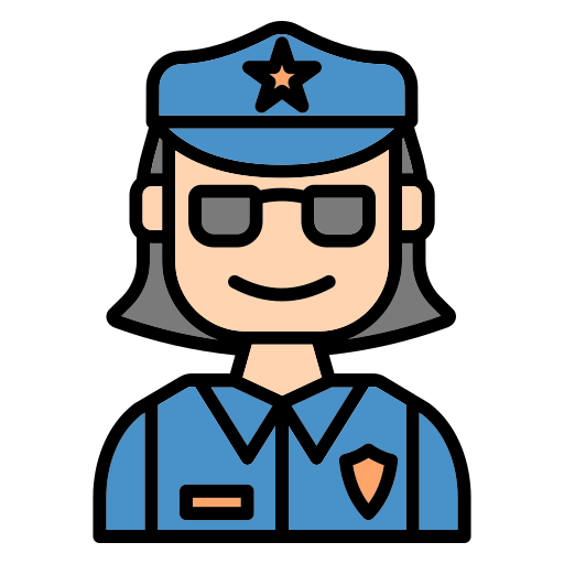 Policewoman Generic Outline Color icon