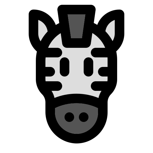 Zebra Generic Outline Color icon