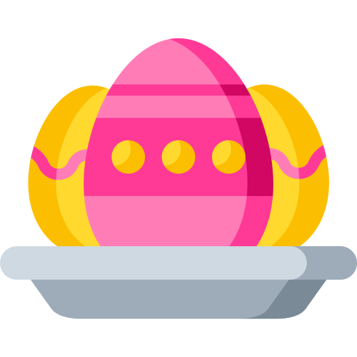 huevos de pascua icono gratis