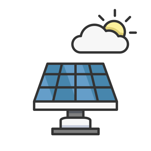 Solar Cell Generic Outline Color Icon