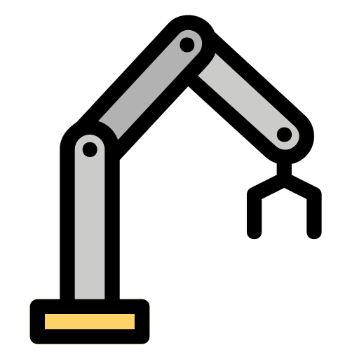 robot industrial icono gratis