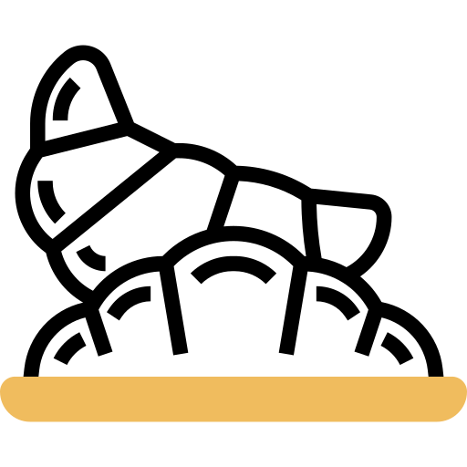 croissant Icône gratuit croissant Icône gratuit