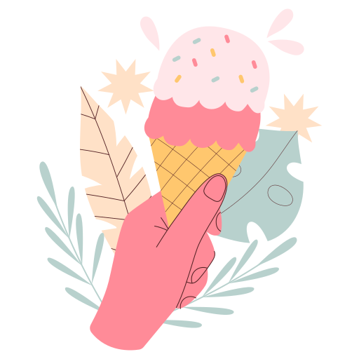 cucurucho de helado gratis sticker