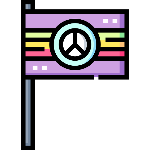 Peace flag free icon
