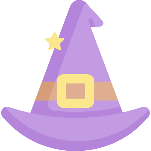 sombrero de bruja icono gratis