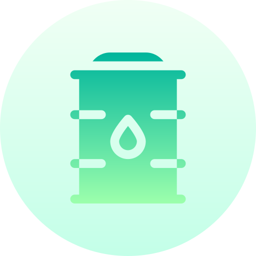 Oil barrel Basic Gradient Circular icon