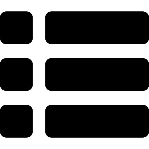 List interface symbol icon