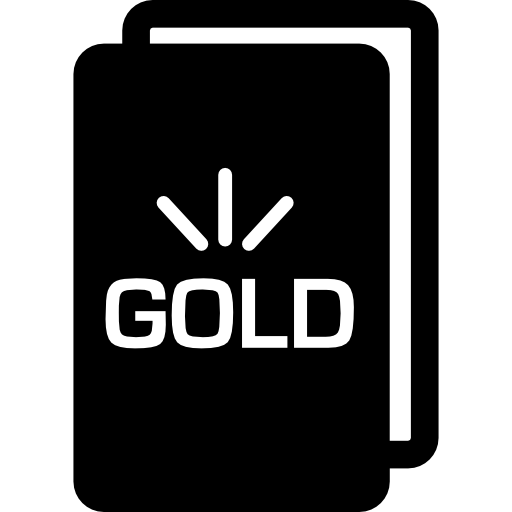 dinero de oro icono gratis