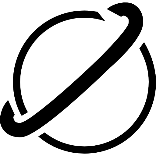 variante del símbolo del planeta saturno icono gratis