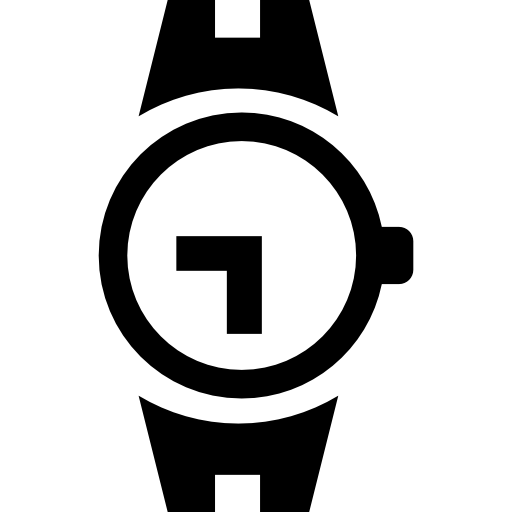 herramienta de reloj de pulsera de forma circular icono gratis