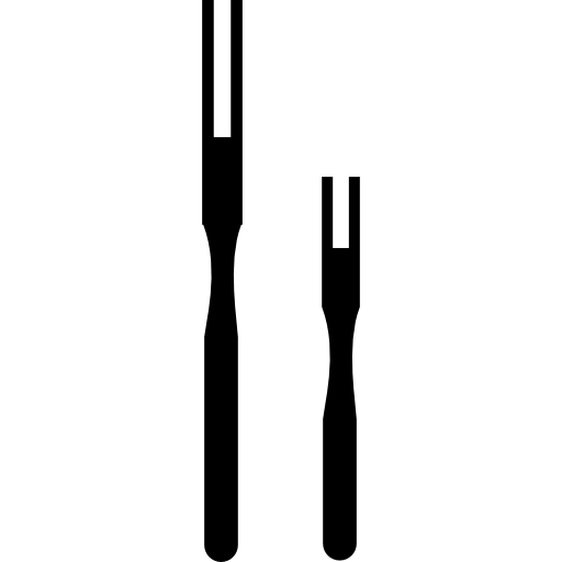 Forks for meat icon