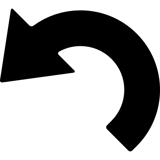 curved arrow pointing left
