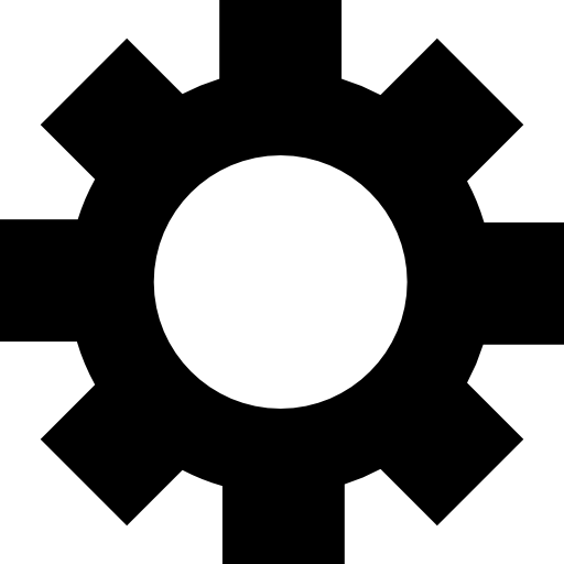 símbolo de interfaz de engranajes para configuración icono gratis