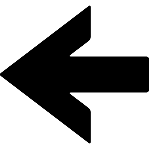 left arrow icon black