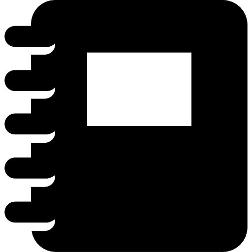 bloc de notas con resorte icono gratis