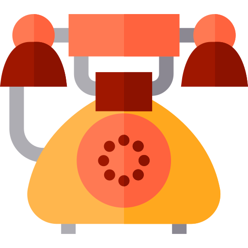 Telephone Basic Straight Flat icon