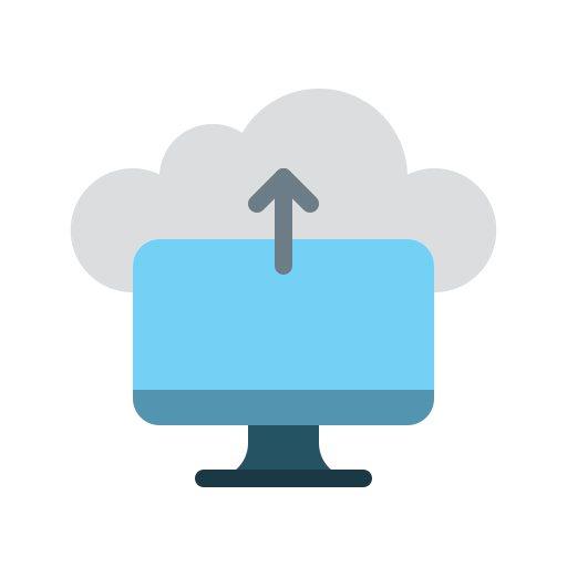carga en la nube icono gratis