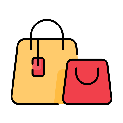 Shopping bag Generic Outline Color icon