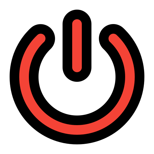 Power off Generic Outline Color icon