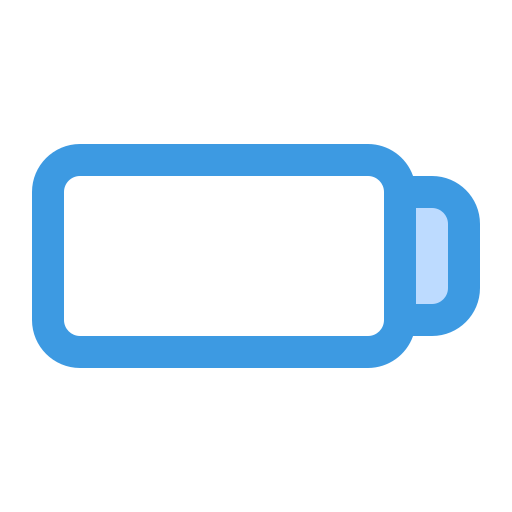 Low battery level Generic Blue icon