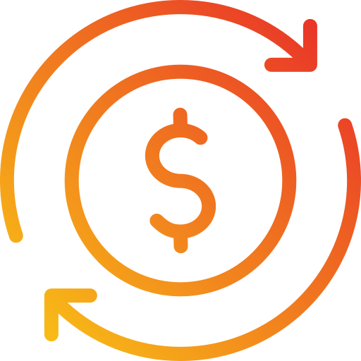 Cash flow Generic Gradient icon