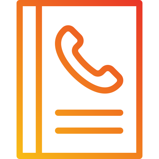 directorio telefónico icono gratis