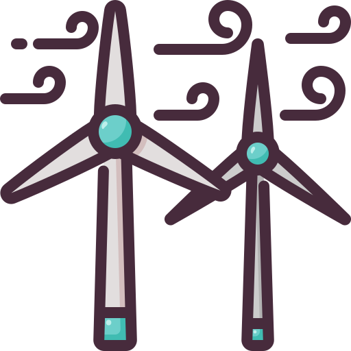 Windmills Generic Outline Color icon