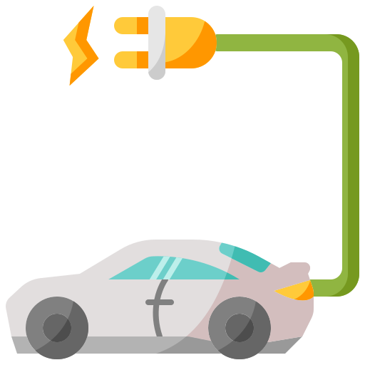 coche eléctrico icono gratis