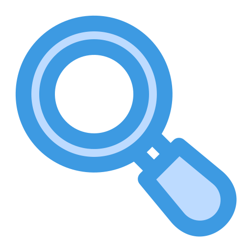 Search Generic Blue icon