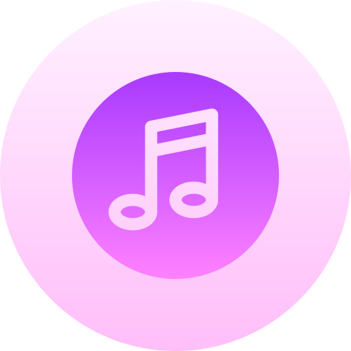 Music Basic Gradient Circular icon