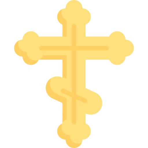 Orthodox Cross Special Flat Icon