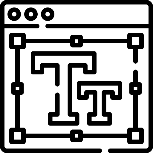 Text free icon