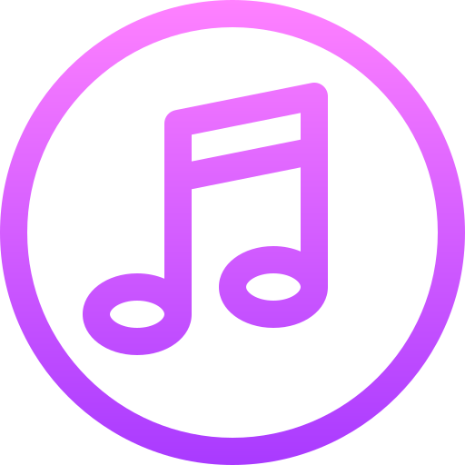 Music Basic Gradient Lineal Color Icon