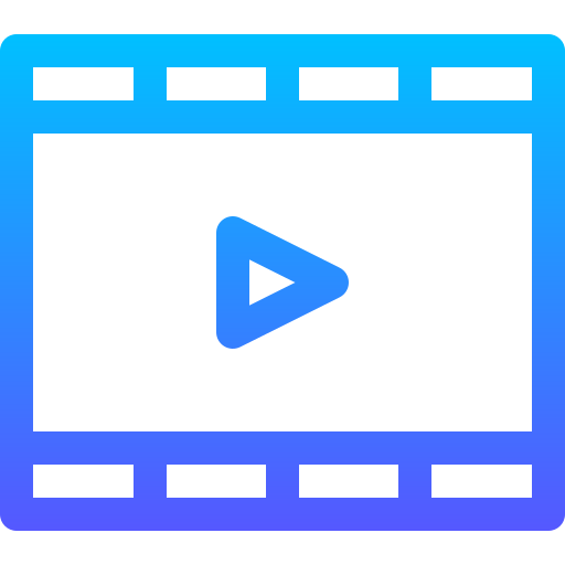 reproductor de video icono gratis