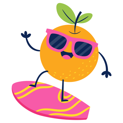 naranja gratis sticker