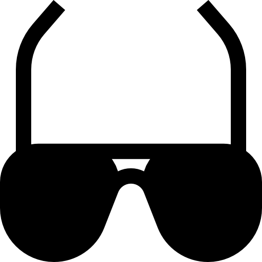 Sunglasses Basic Straight Filled icon