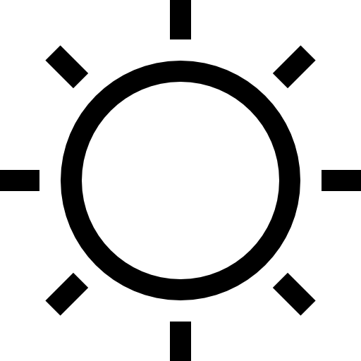 Sun Basic Straight Lineal icon