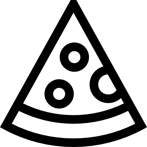 Pizza Basic Straight Lineal icon