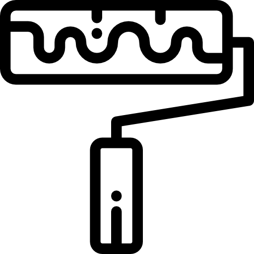 Малярный валик бесплатно иконка