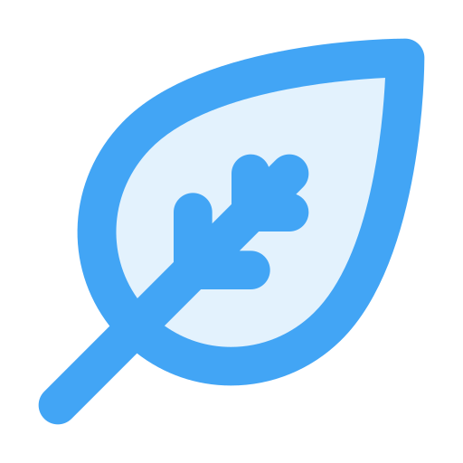 Leaf Generic Blue icon