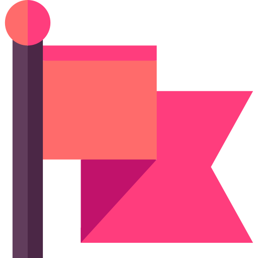 Flag Basic Straight Flat icon