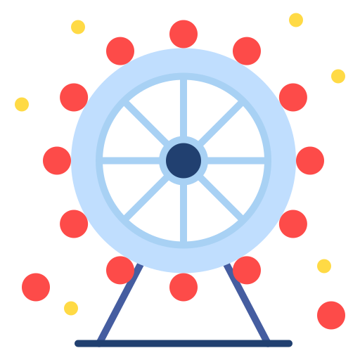 rueda de la fortuna icono gratis