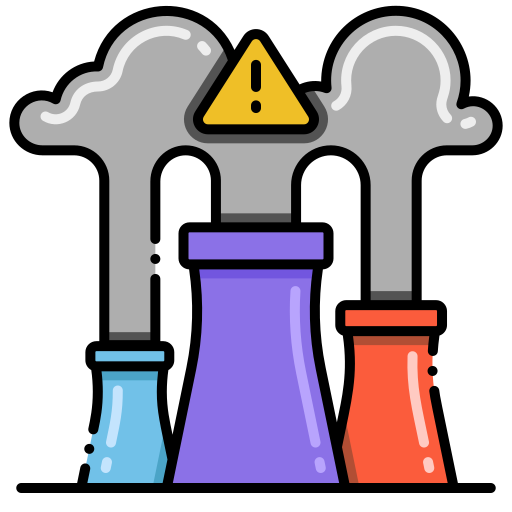 la contaminación del aire icono gratis