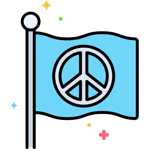 Peace day Flaticons Lineal Color icon